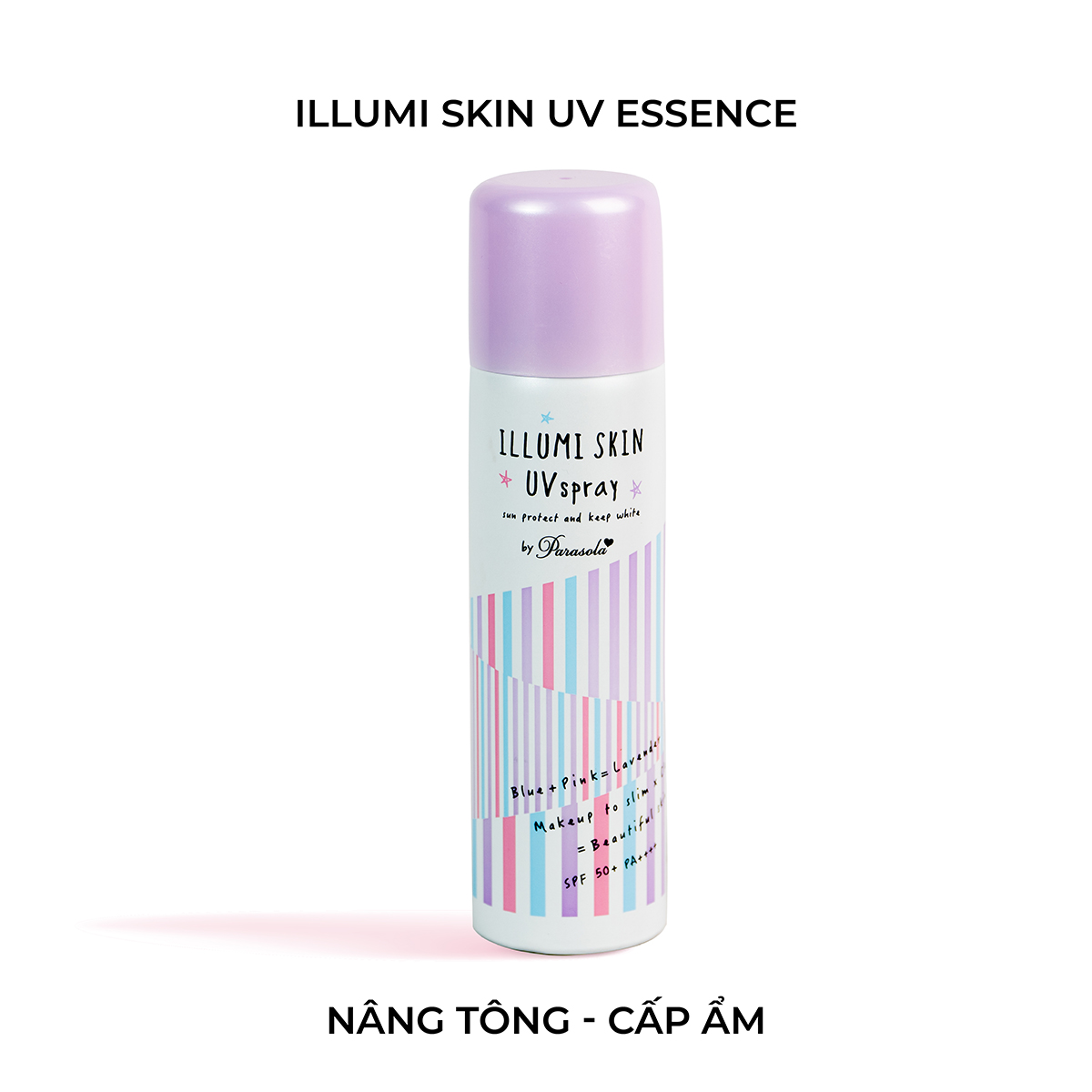 Mô tả Xịt chống nắng dưỡng da thon gọn Naris Parasola Ilumi Skin UV Spray, UV 2-sao SPF50+ PA++++ 80g - 1