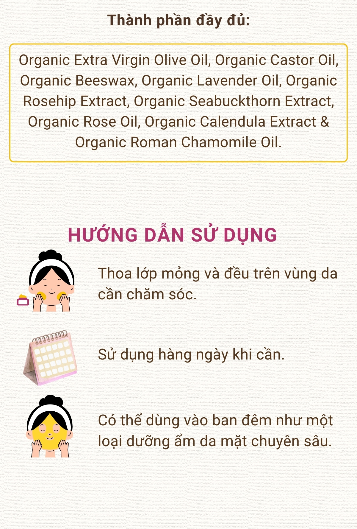 Mô tả Sáp dưỡng da hoa hồng hữu cơ BADGER Rose organic beauty balm - Dưỡng ẩm sâu cho da khô và da lão hóa - 28g - 4