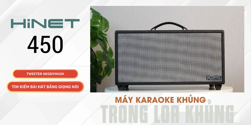 Loa Karaoke Acnos HiNet 450 (Kèm 2 Micro Không Dây) - Hàng Chính Hãng ...