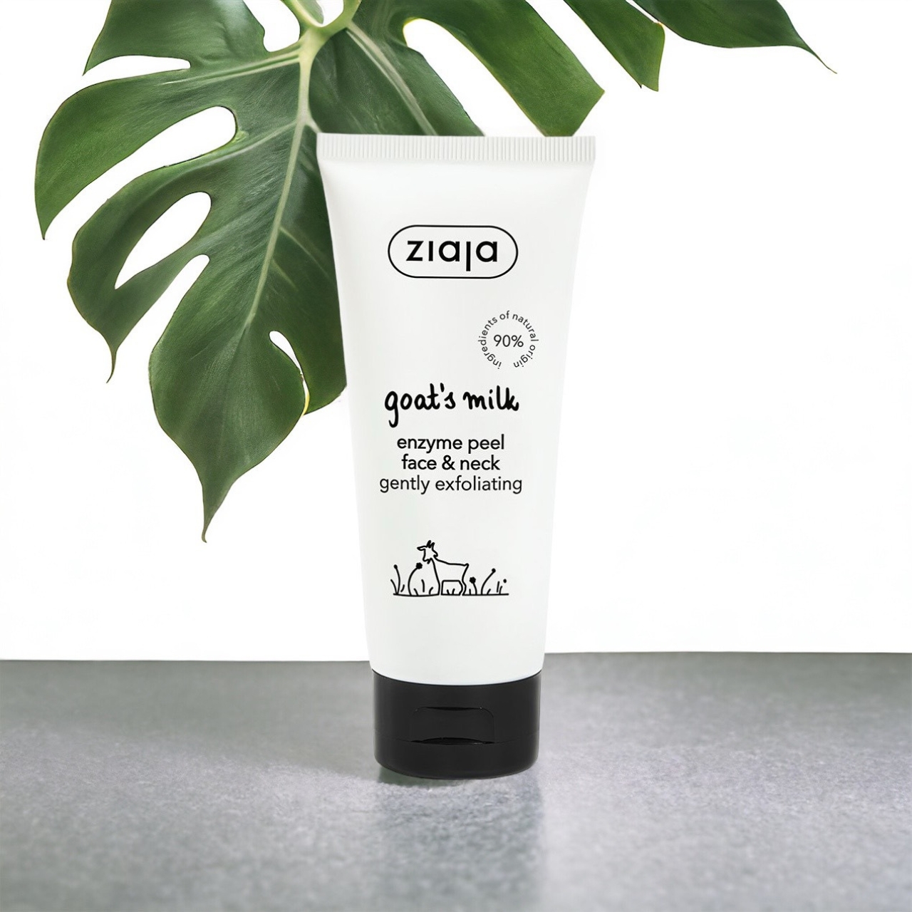 Mô tả Tẩy tế bào chết sữa dê cho da mặt và cổ Ziaja Goat's Milk Enzyme Peeling phù hợp cho da nhạy cảm 75ml - 1