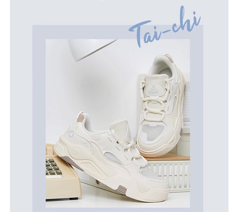 Mô tả Giày Thể Thao Thời Trang Nam Nữ PEAK Casual Công nghệ Đế Taichi Siêu Nhẹ Thiết kế Basic DB420057 DB420058 - 1