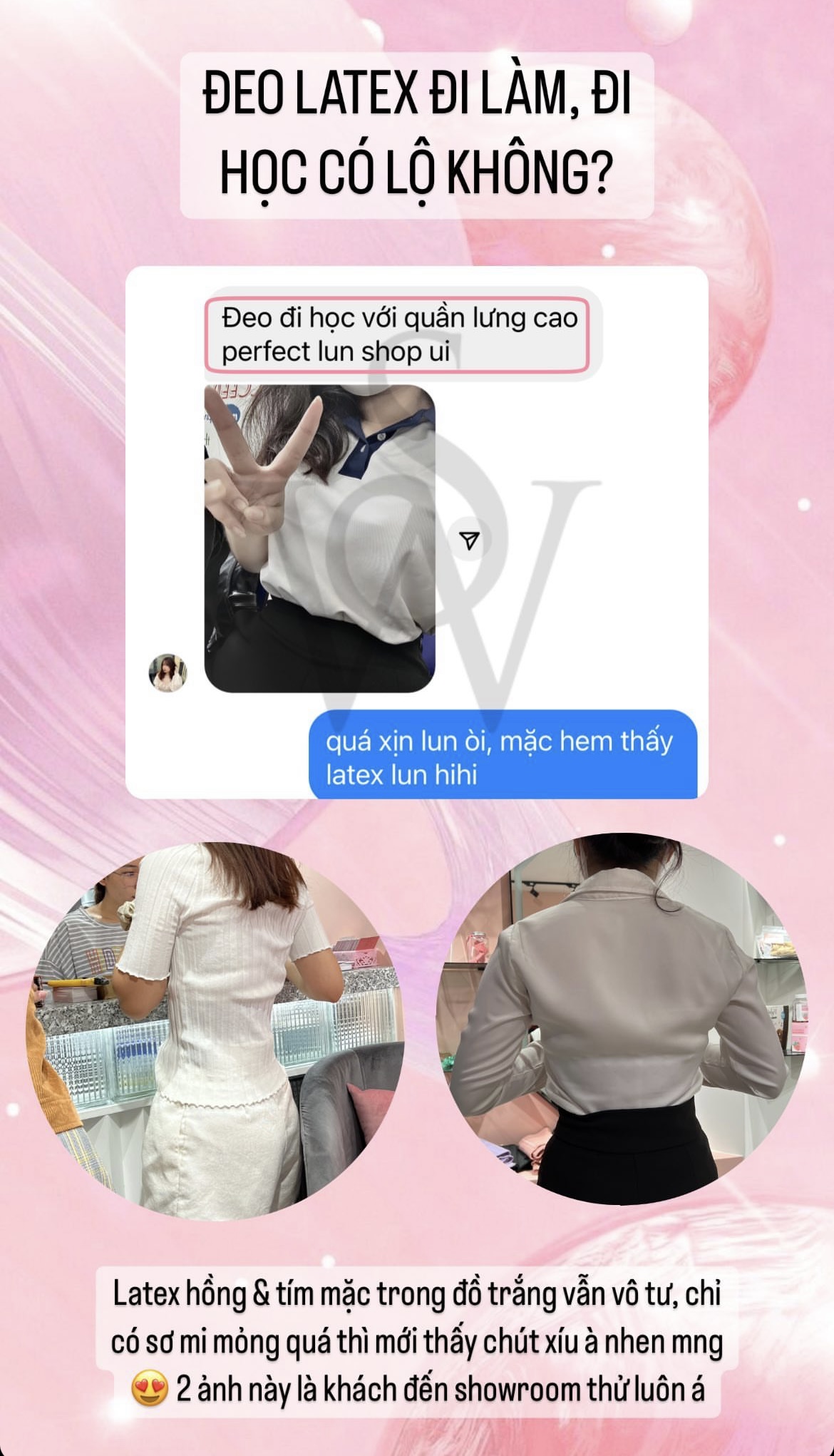 Mô tả Gen Nịt Bụng Sau Phẫu Thuật Hút Mỡ - Latex Định Hình Eo Lolita Hồng 27 Xương WSTORE - Chính Hãng Latex By W.STORE - 5