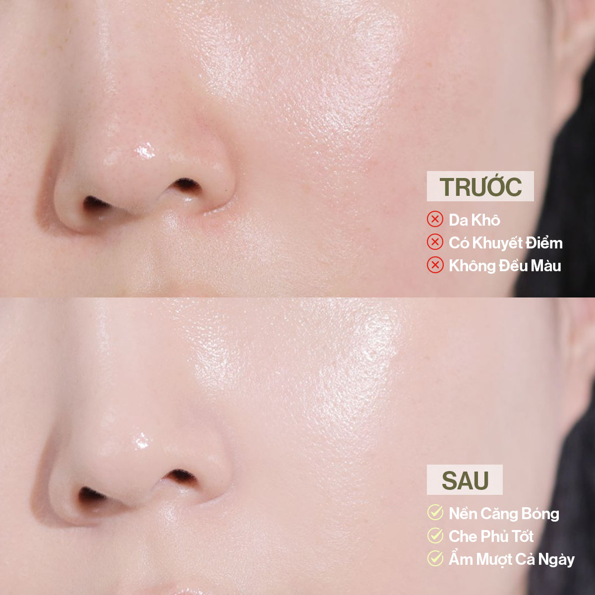 Mô tả Siêu Phấn Nước Căng Bóng GLAMRR Q Vegan Super Glow Cushion SPF50+/PA++++ (1 lõi x 15g) - 3