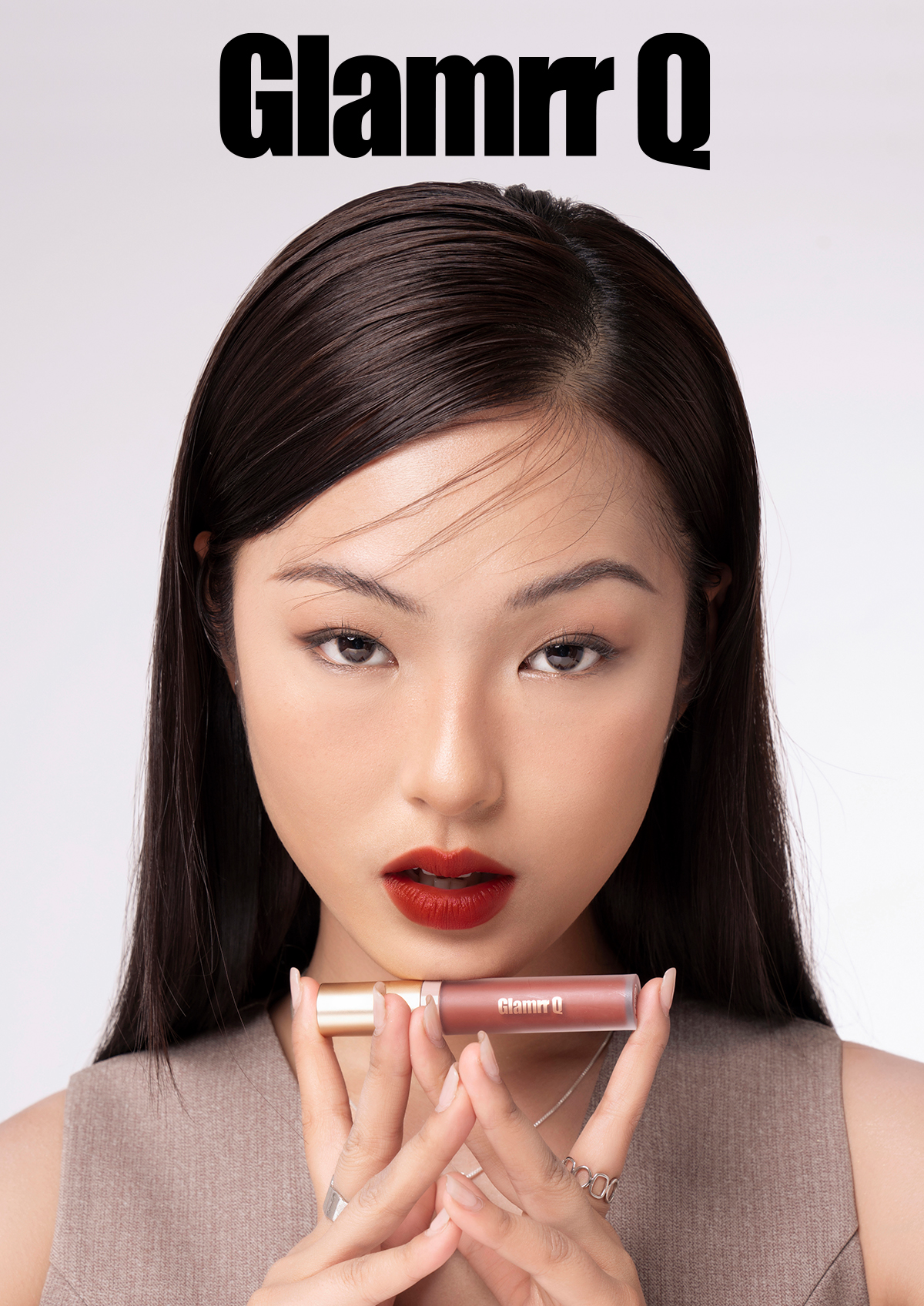 Mô tả Son kem lì Glamrr Q Long Wear Lip Cream Full Size (5g) - 1