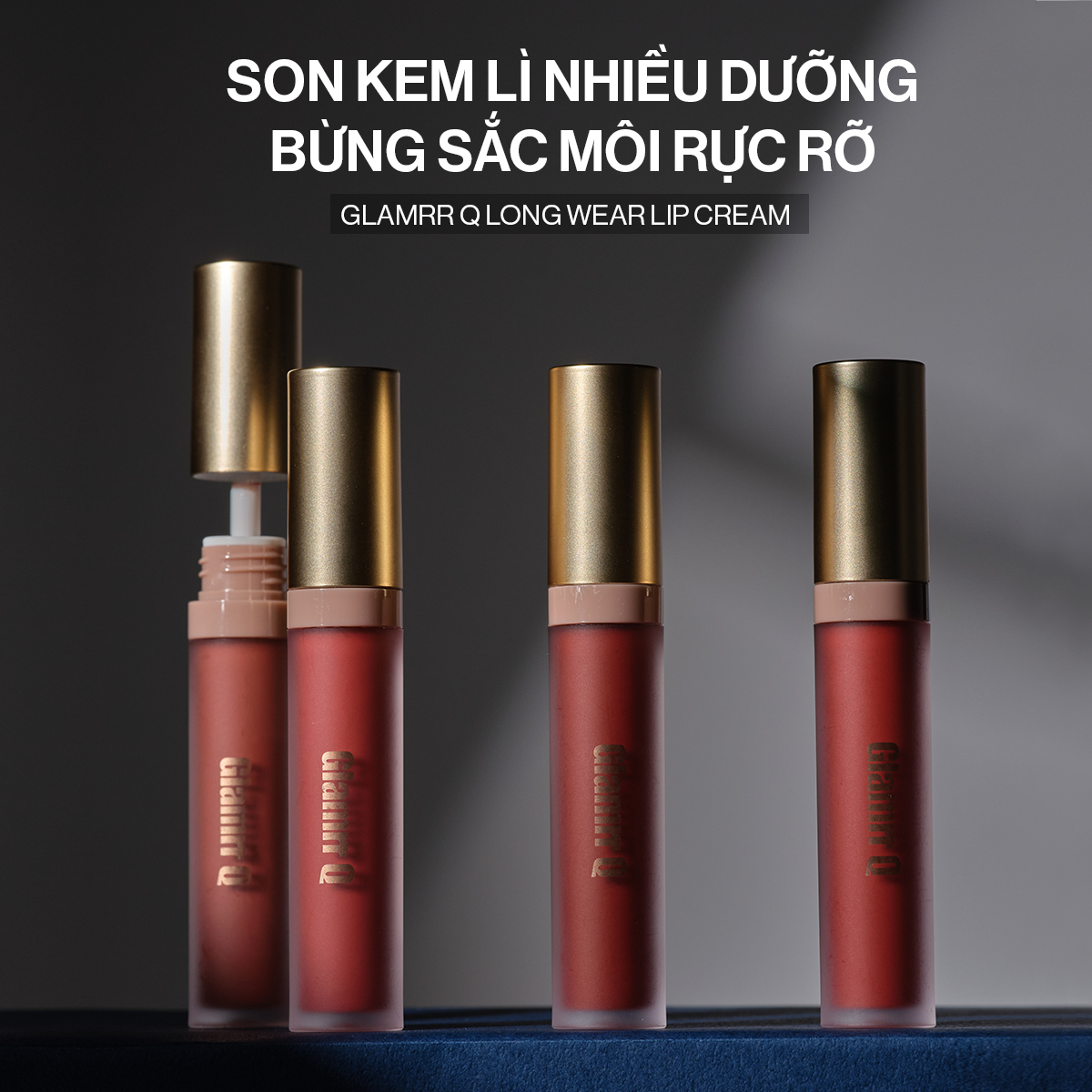 Mô tả Son kem lì Glamrr Q Long Wear Lip Cream Full Size (5g) - 7