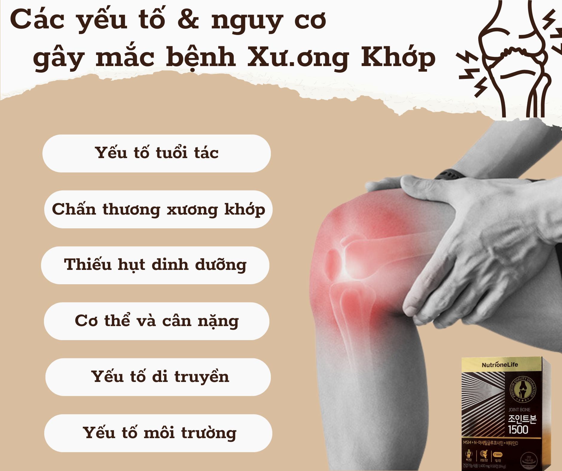 Mô tả Bổ Khớp Joint Bone 1500 Bổ Sung Glucosamine Giảm Đau,Thoái Hóa Khớp, Tăng Cường Dịch Khớp 30 Viên - 6
