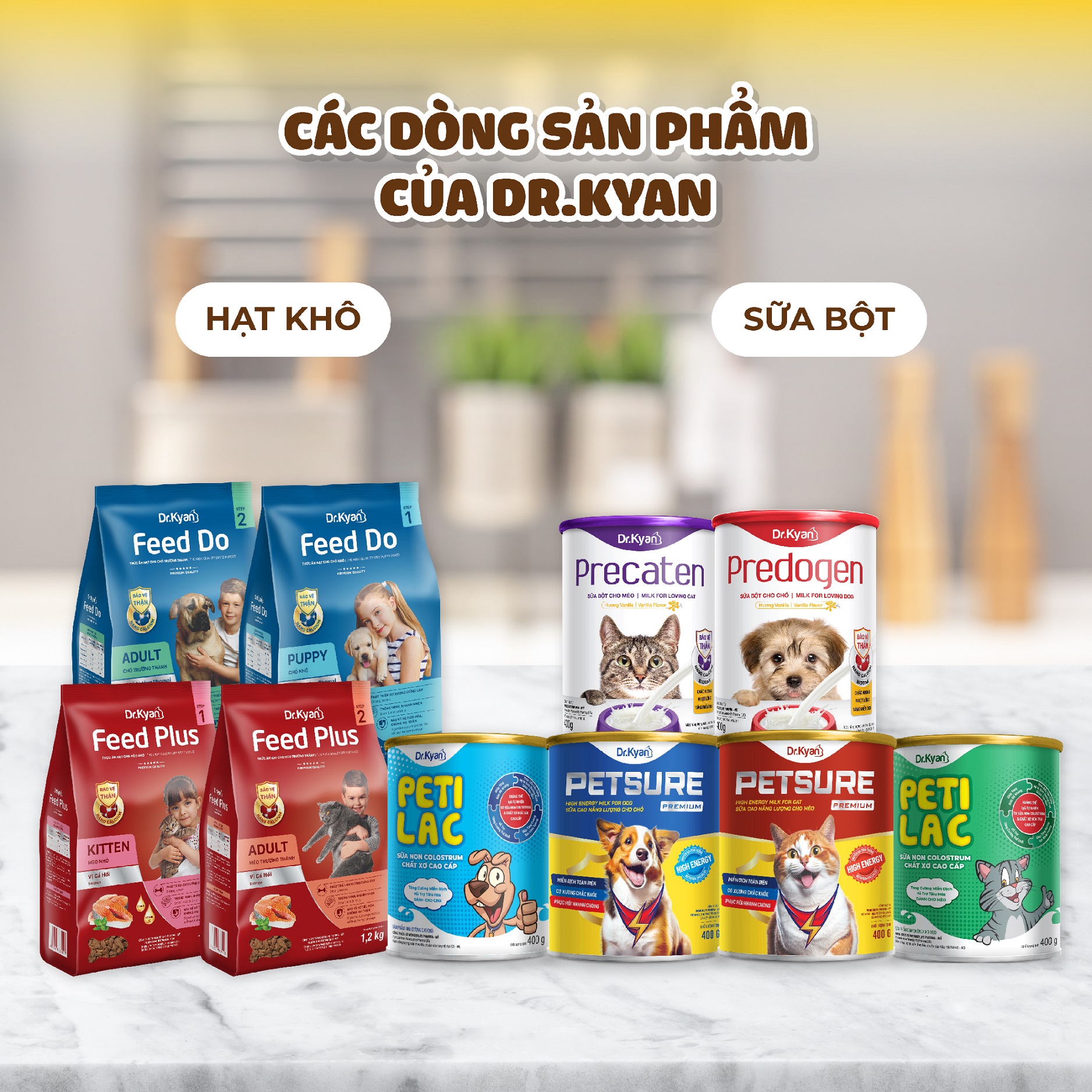 Mô tả Dr.Kyan - Sữa bột PETSURE - Cao năng lượng cho chó hộp 100g - DrKyan - 8