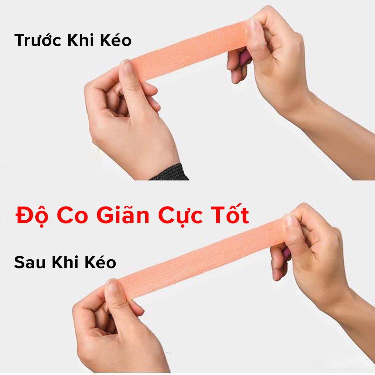 Mô tả Băng Quấn Cổ Chân, Cổ Tay Các Khớp Chơi Thể Thao Bằng Cao Su Non Tự Dính Đá Bóng, Chống Chấn Thương Chính Hãng Amalife - 5