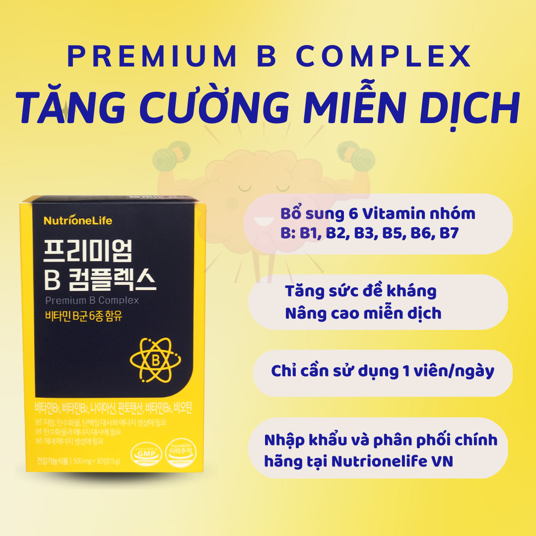 Mô tả COMBO 2 Hộp Viên uống NUTRIONELIFE Premium B Complex Ăn Ngon, hỗ trợ giảm mệt mỏi  500mg x 30 Viên - 3