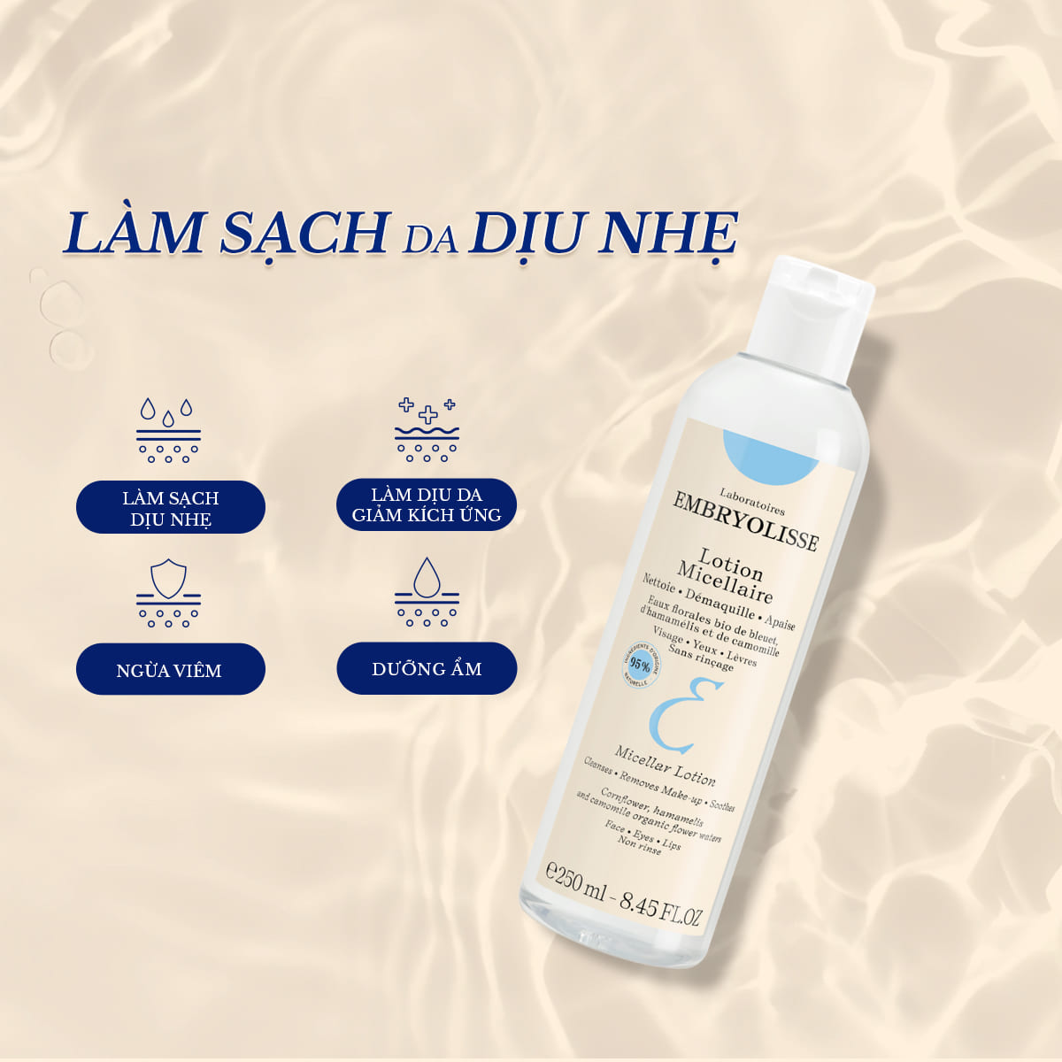 Mô tả Nước Tẩy Trang Cây Phỉ Embryolisse Micellaire Lotion 100ml - 3