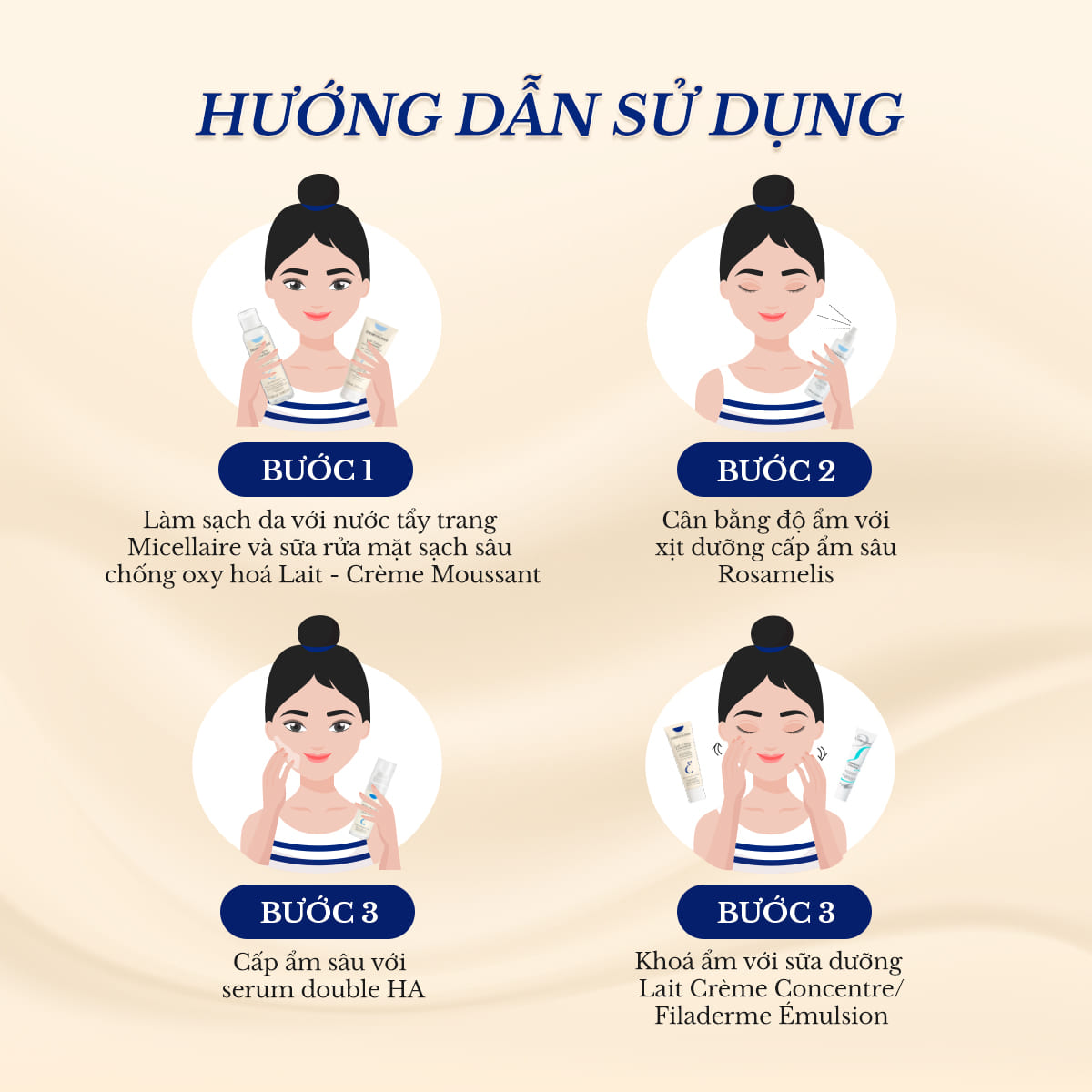 Mô tả Bộ đôi Serum Double HA 30ml và Sữa dưỡng ẩm siêu phục hồi Embryolisse (30-75ml) - 4