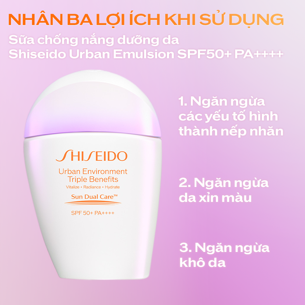 Mô tả Sữa chống nắng dưỡng da Shiseido GSC Urban Emulsion SPF50+ PA++++ 30ml - 1