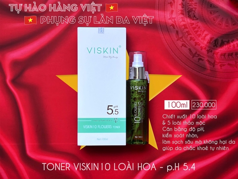 Mô tả Toner 10 loài hoa VISKIN - 100ml [CHÍNH HÃNG] - 3