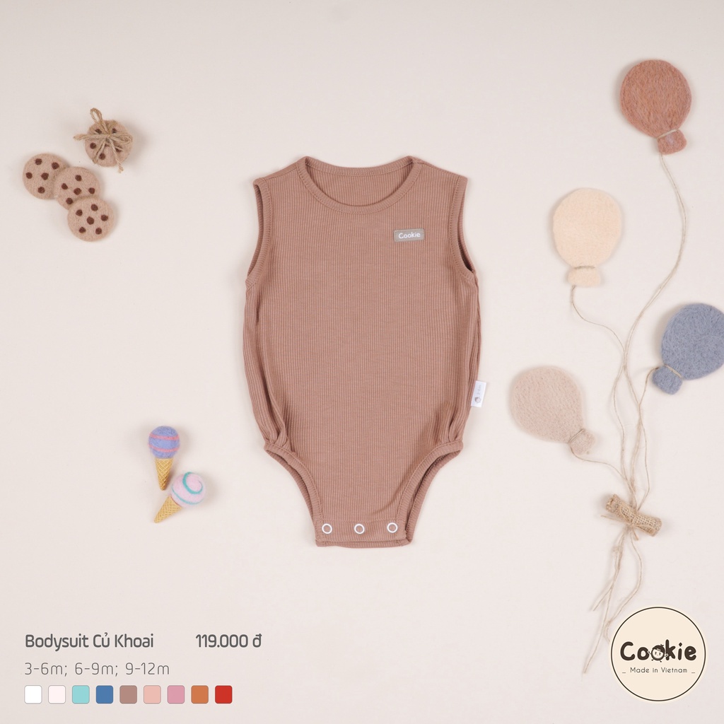 Mô tả Bộ Bodysuit COOKIE Củ Khoai Cho Bé Size Từ 3 Tháng Đến 12 Tháng - 4