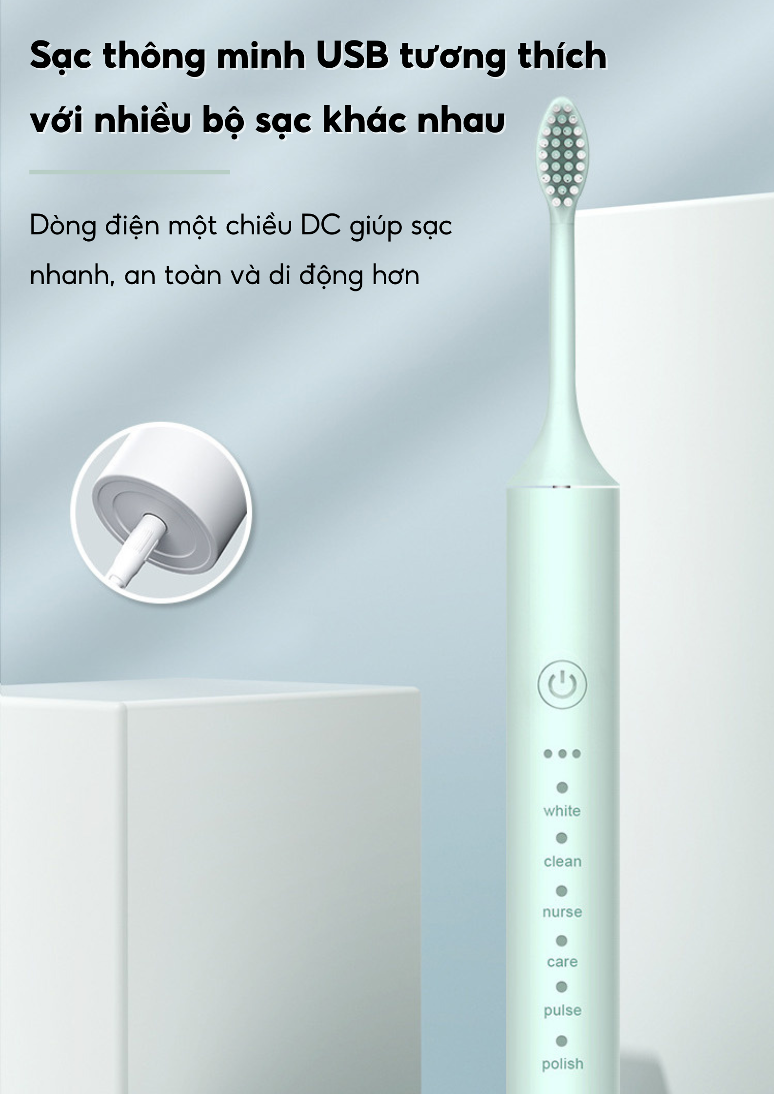 Bàn chải điện HOKU SONIC X-5 chống nước