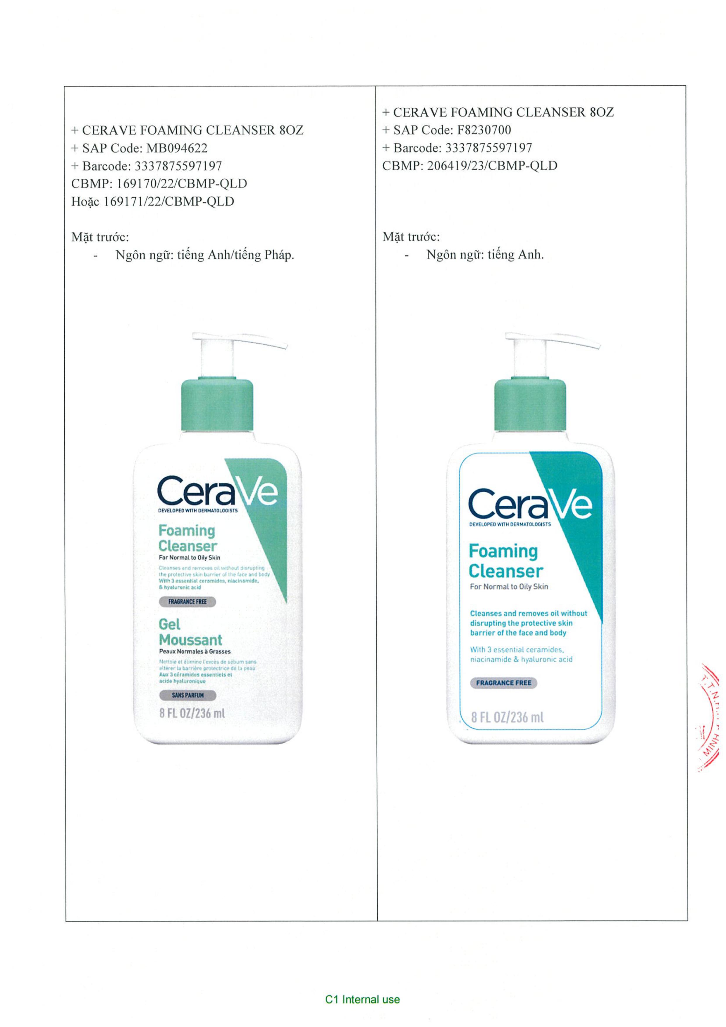 Mô tả Sữa Rửa Mặt CeraVe SA Smoothing, Hydrating, Foaming Cleanser Dành Cho Da Dầu Mụn, Khô, Nhạy Cảm 88ml – 236ml – 473ml - 3