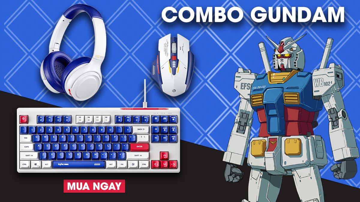 Combo bàn phím chuột gundam SIDOTECH INK9