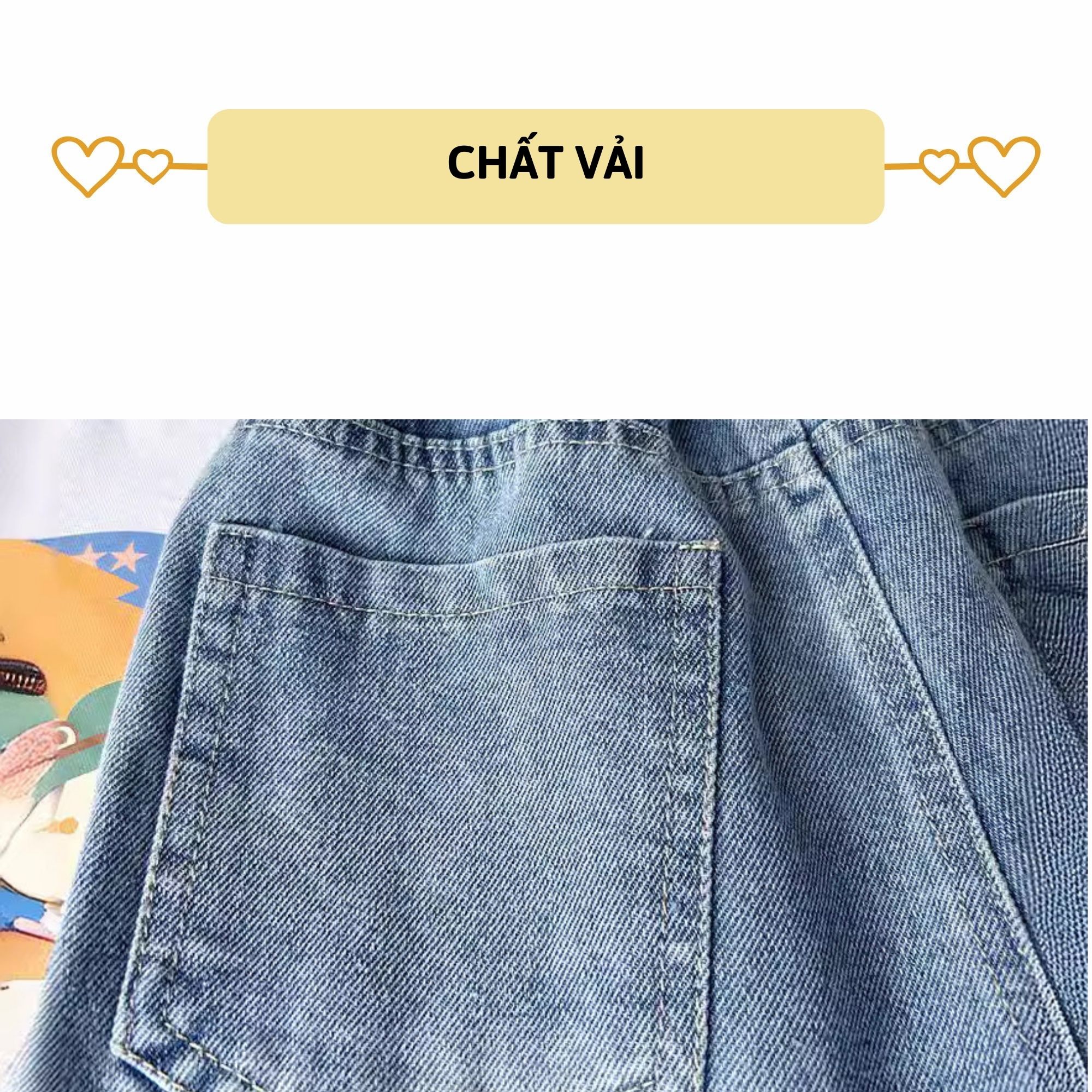 Mô tả Quần short jean bé trai 27Kids KACADY Quần đùi bò mềm lưng chun nam cho trẻ từ 5-14 tuổi BSJE4 - 7