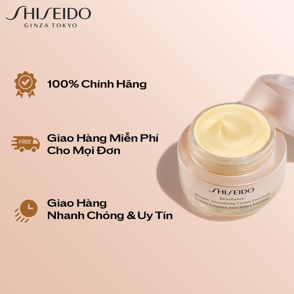 Mô tả Kem dưỡng da chống lão hóa giàu ẩm Shiseido Benefiance Wrinkle Smoothing Cream Enriched 50ml - 6