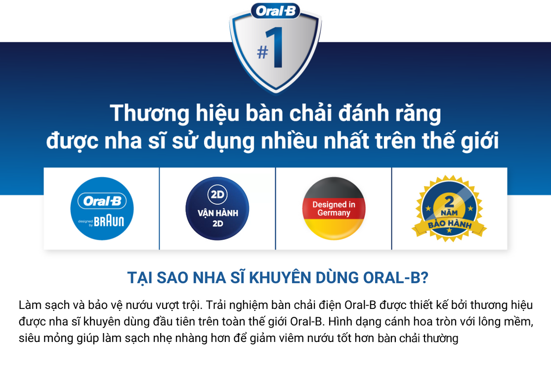 Mô tả Bàn chải đánh răng điện trẻ em Oral-B Vitality D12 Disney Cars- Hàng chính hãng bảo hành 24 tháng - 1