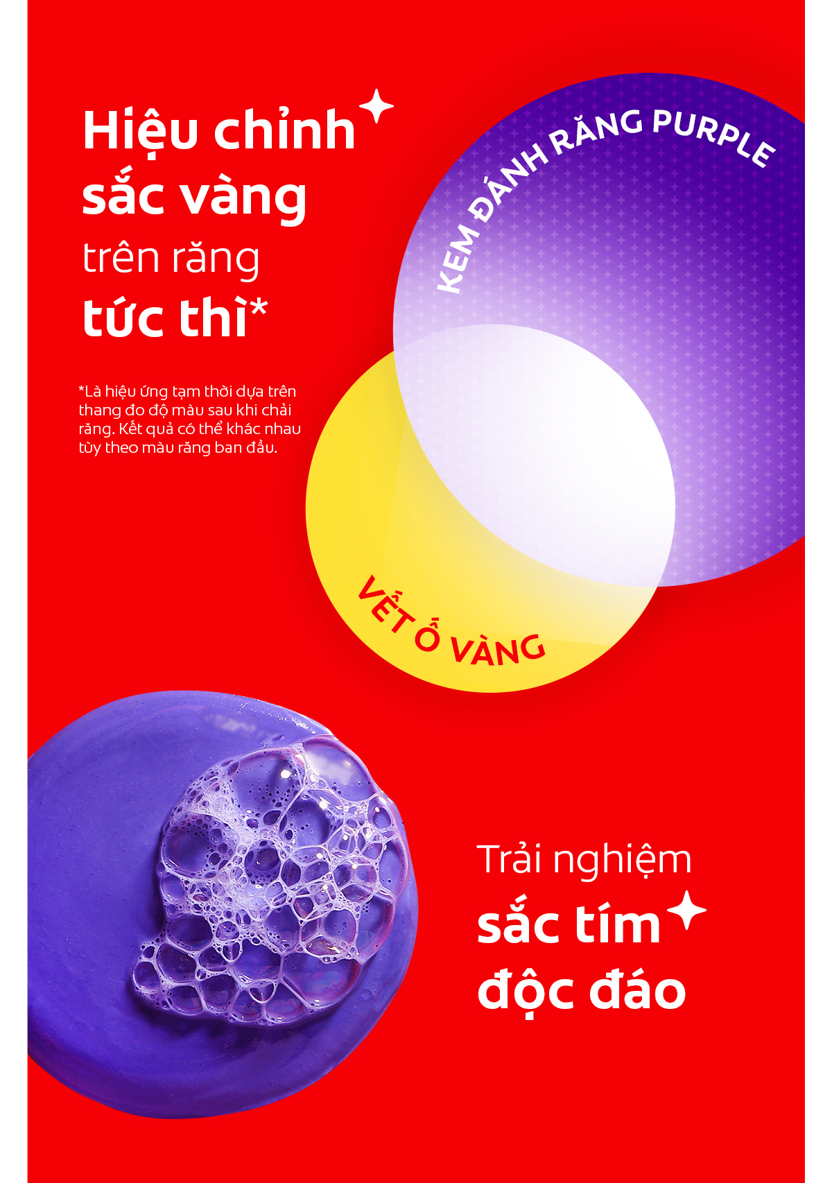Mô tả Kem Đánh Răng Colgate trắng răng Optic White Purple 100g công nghệ sắc tím, trung hòa ố vàng tức thì - 4