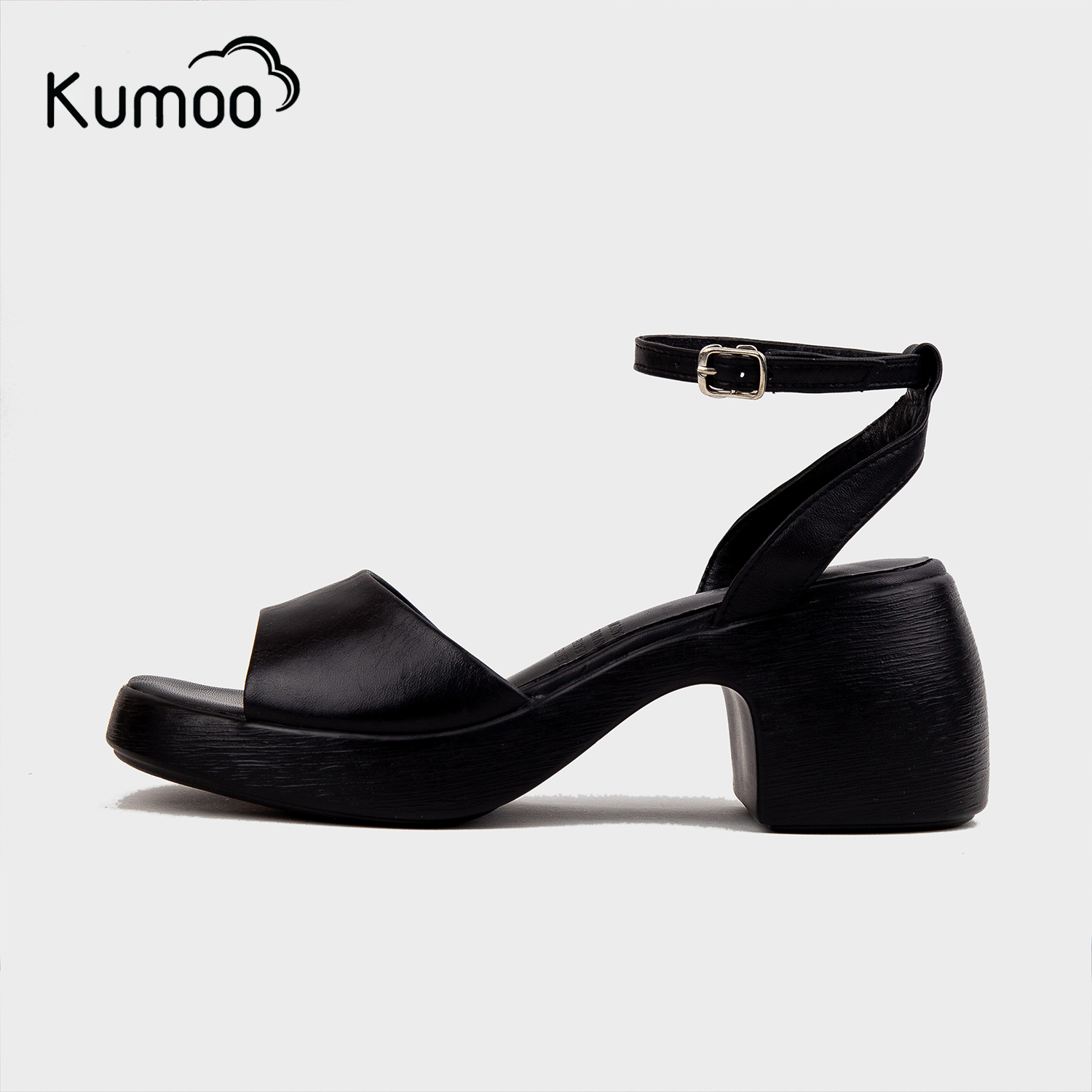 Sandal Cao Gót Kumoo Jessy Màu Đen 3