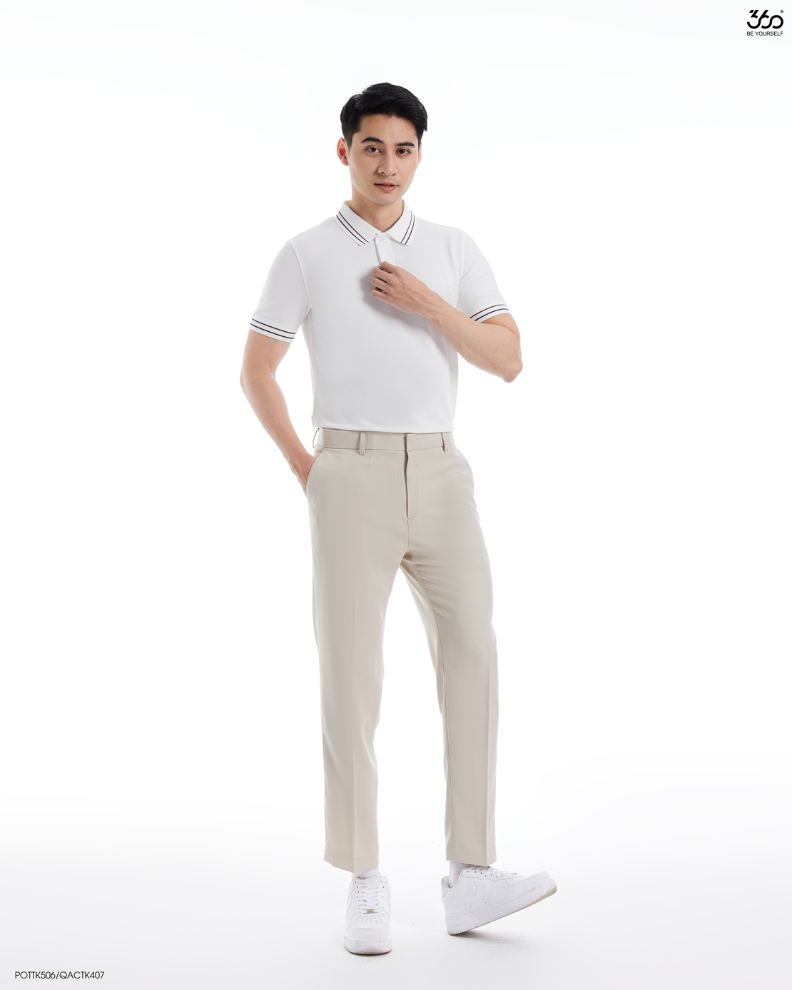Mô tả Áo polo nam ngắn tay cổ bẻ nhiều màu thương hiệu 360 Boutique chất liệu pique cao cấp - POTTK506 - 1