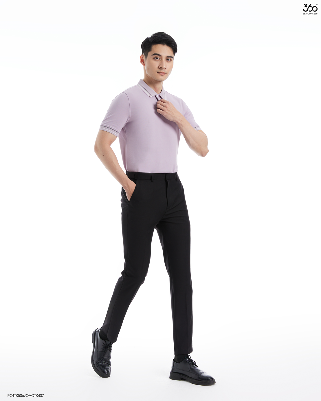 Mô tả Áo polo nam ngắn tay cổ bẻ nhiều màu thương hiệu 360 Boutique chất liệu pique cao cấp - POTTK506 - 2