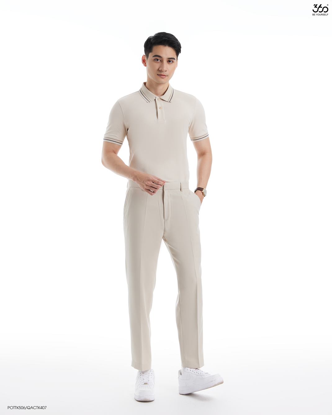 Mô tả Áo polo nam ngắn tay cổ bẻ nhiều màu thương hiệu 360 Boutique chất liệu pique cao cấp - POTTK506 - 3
