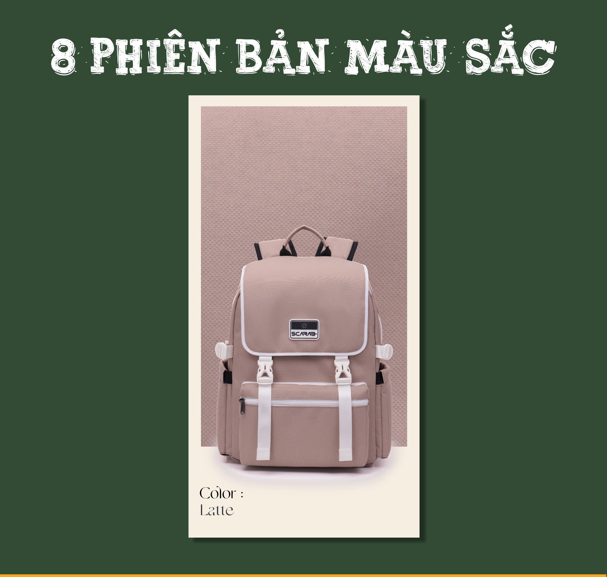 Scarab Classmate Backpack - Chi tiết ngăn chứa