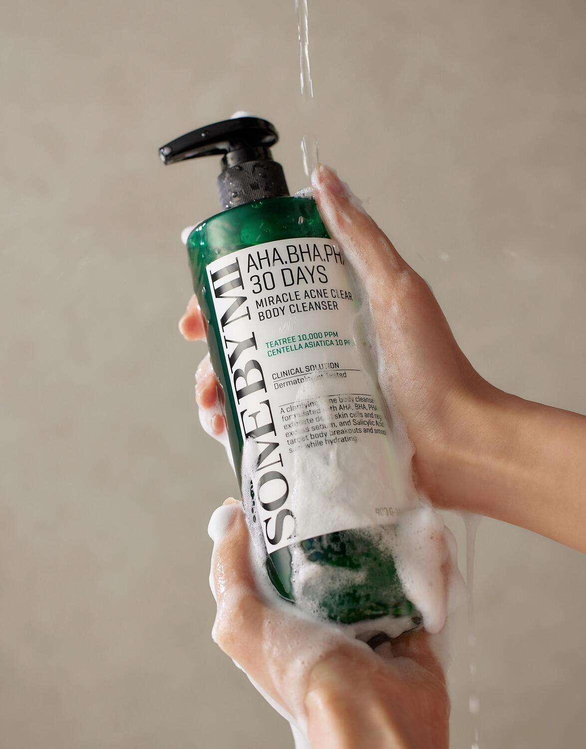 Mô tả Sữa Tắm Giảm Mụn Lưng AHA BHA PHA 30 Days Miracle Acne Clear Body Cleanser Some By Mi 400g - 1