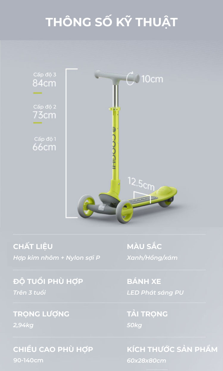 Kích thước Cooghi Q1