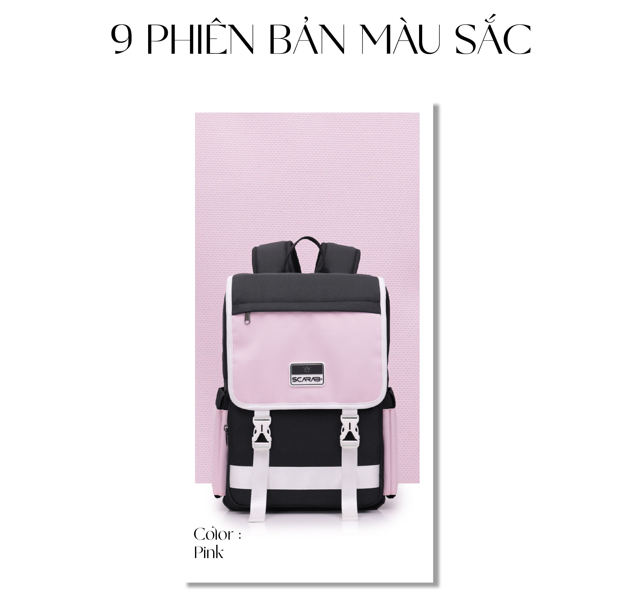 Mô tả Balo Scarab Tetris Backpack Unisex - Ba lô Đi Học, Đi Làm Đựng Vừa Laptop 15.6inch - 5