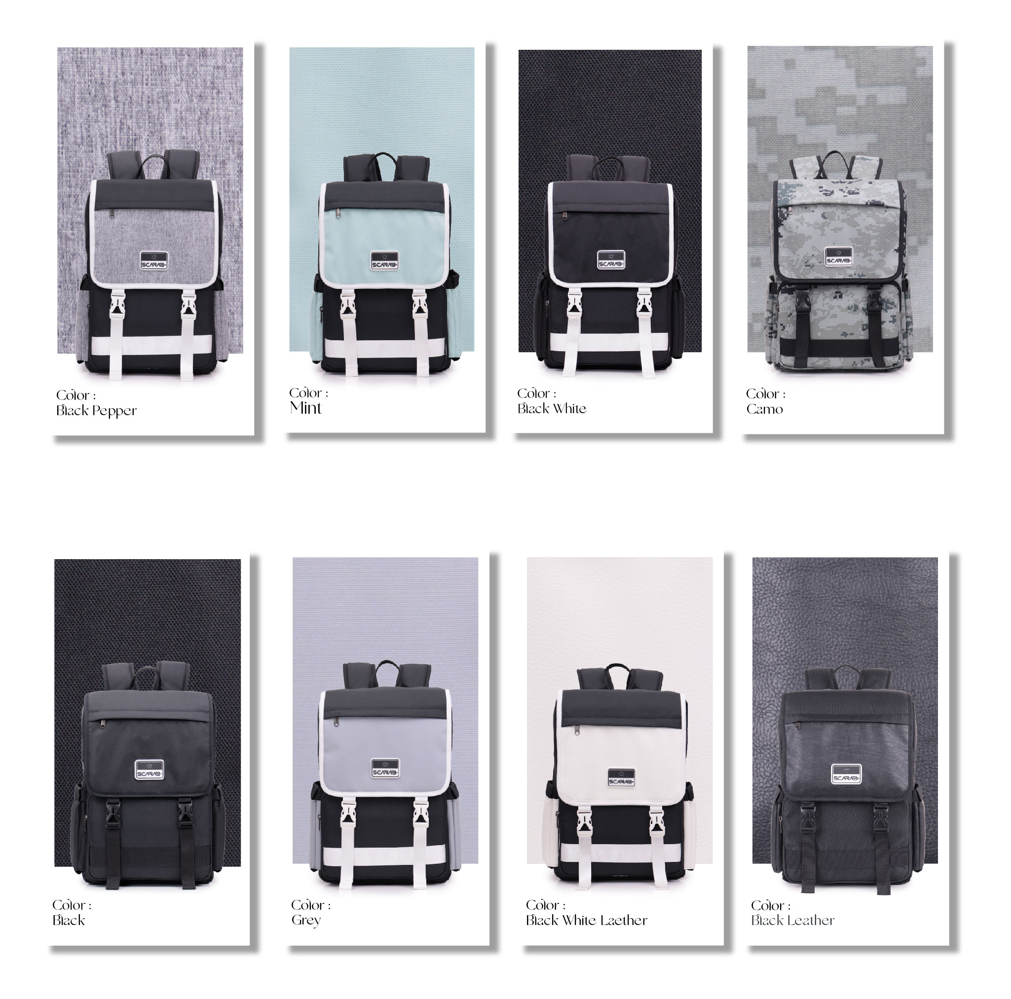 Mô tả Balo Scarab Tetris Backpack Unisex - Ba lô Đi Học, Đi Làm Đựng Vừa Laptop 15.6inch - 6