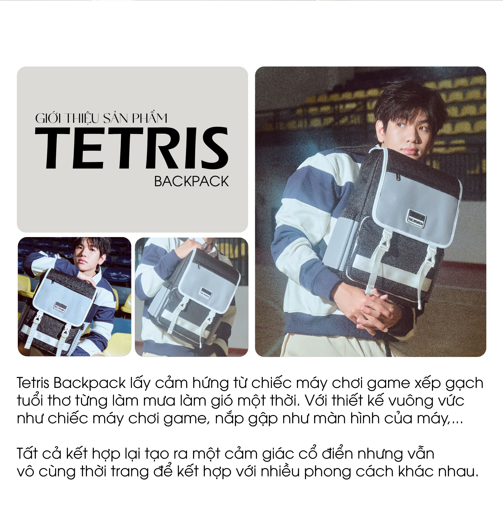 Mô tả Balo Scarab Tetris Backpack Unisex - Ba lô Đi Học, Đi Làm Đựng Laptop 15.6 Inch - 2