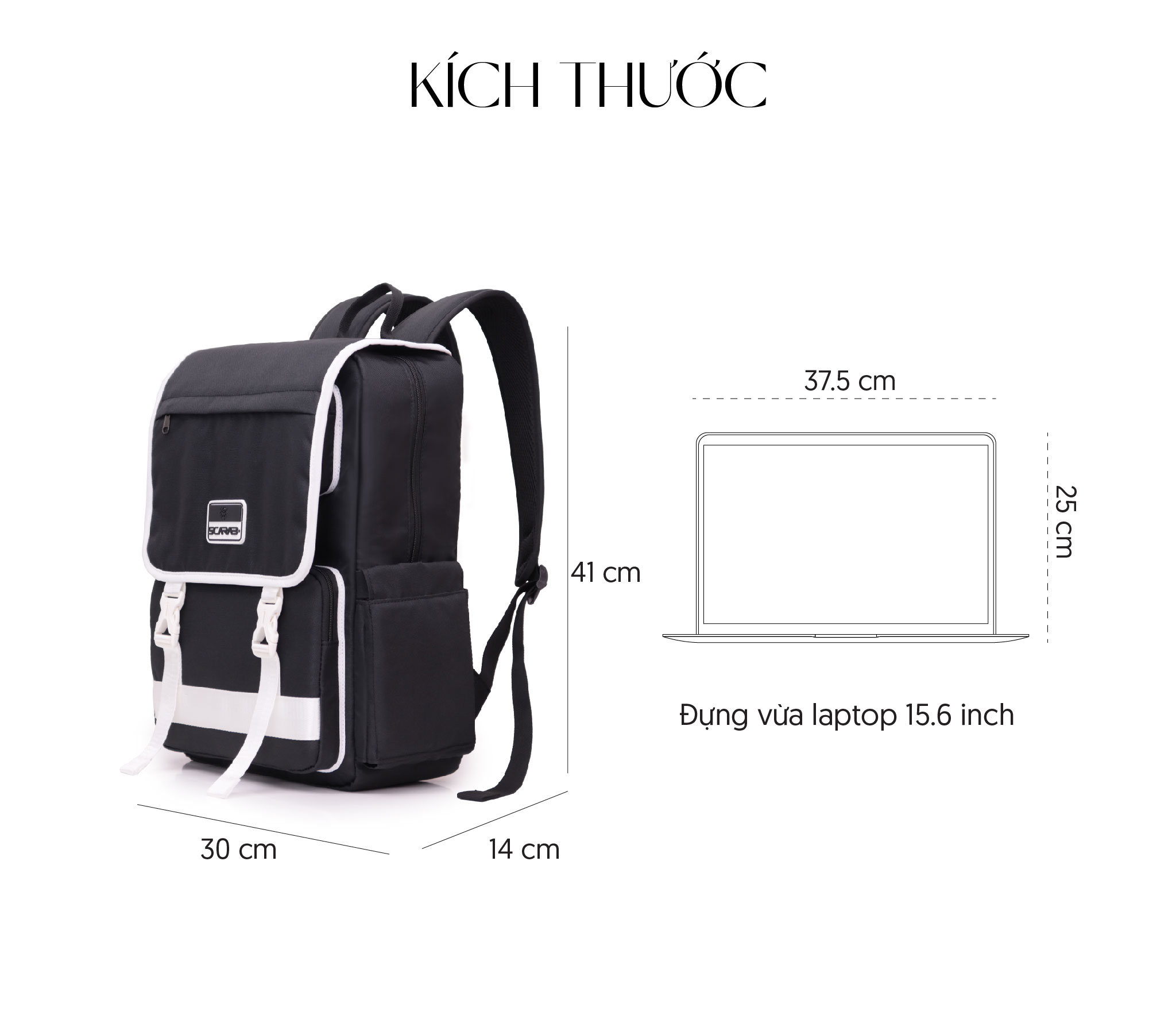 Mô tả Balo Scarab Tetris Backpack Unisex - Ba lô Đi Học, Đi Làm Unisex Đựng Vừa Laptop 15.6 inch - 4