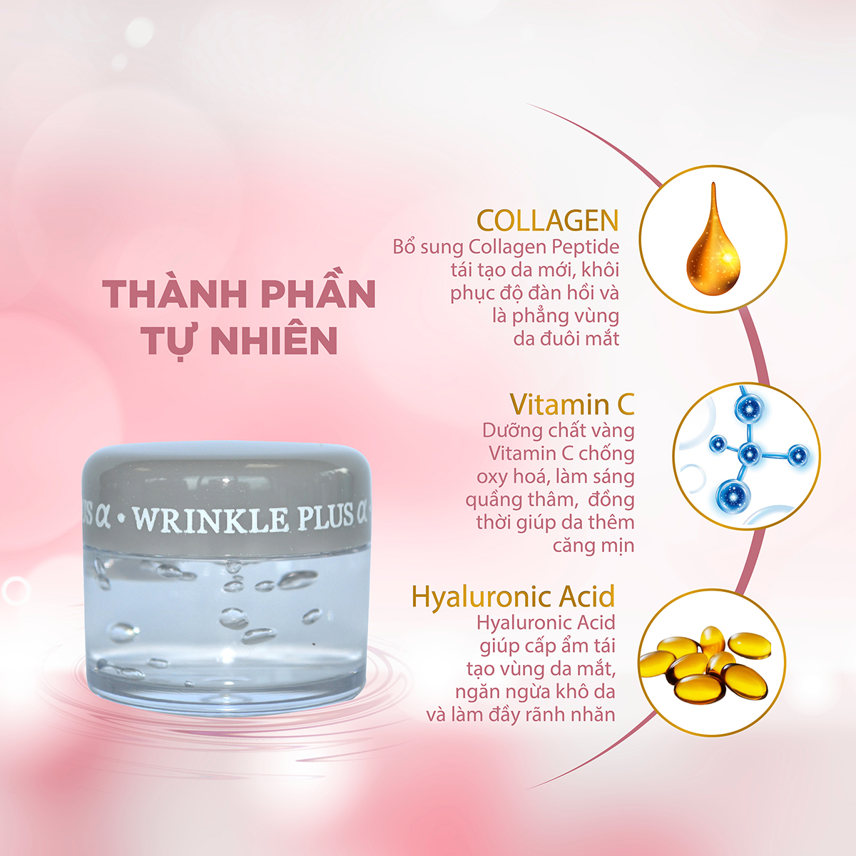 Mô tả Gel chống nhăn mắt Naris Wrinkle Plus Eye Care Gel 20g - 3