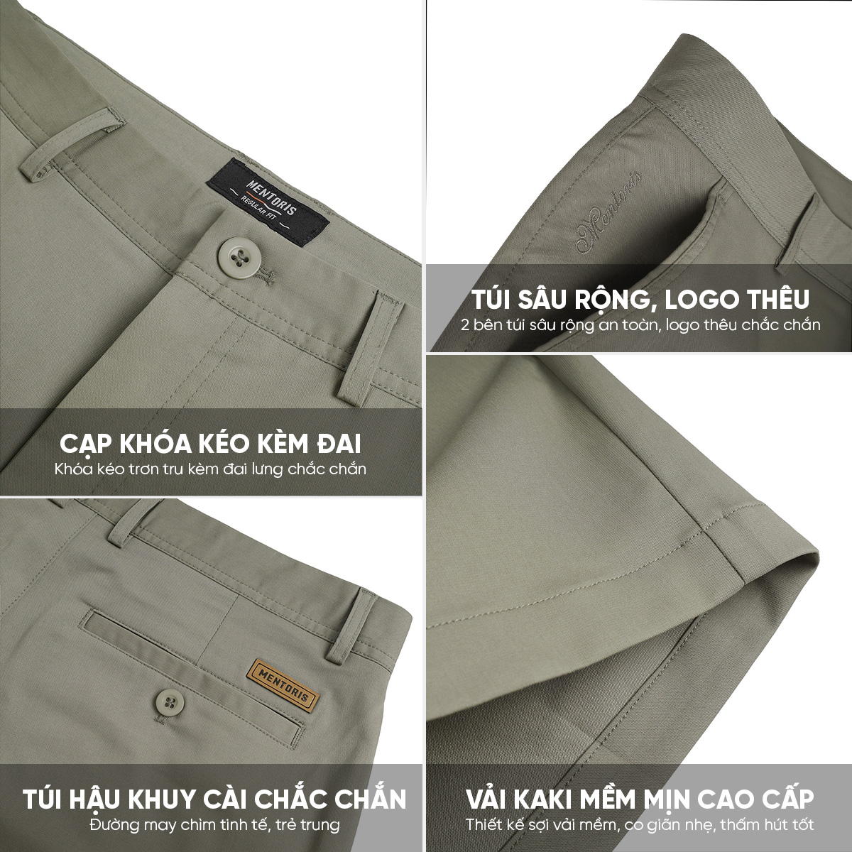 Quần Short Kaki Nam GUZADO MKS01 - Chi tiết 1