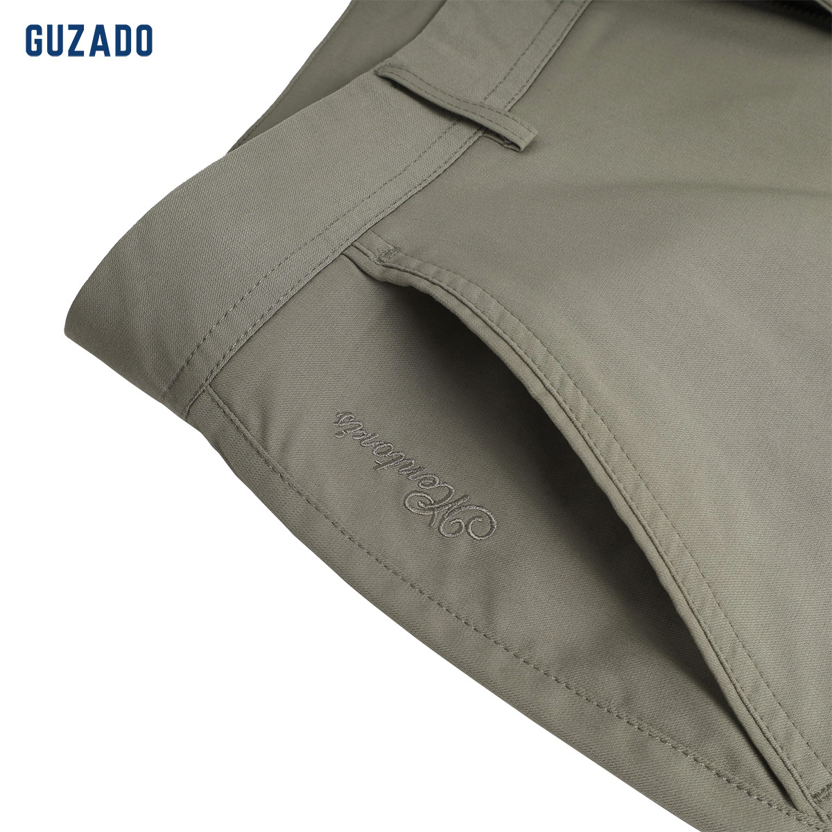 Quần Short Kaki Nam GUZADO MKS01 - Chi tiết 2