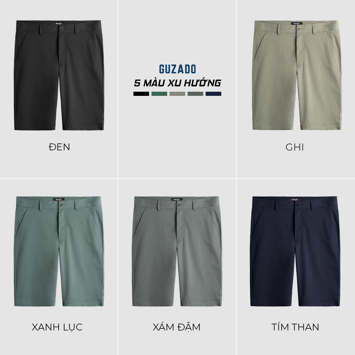 Quần Short Kaki Nam GUZADO MKS01 - Hình ảnh 1