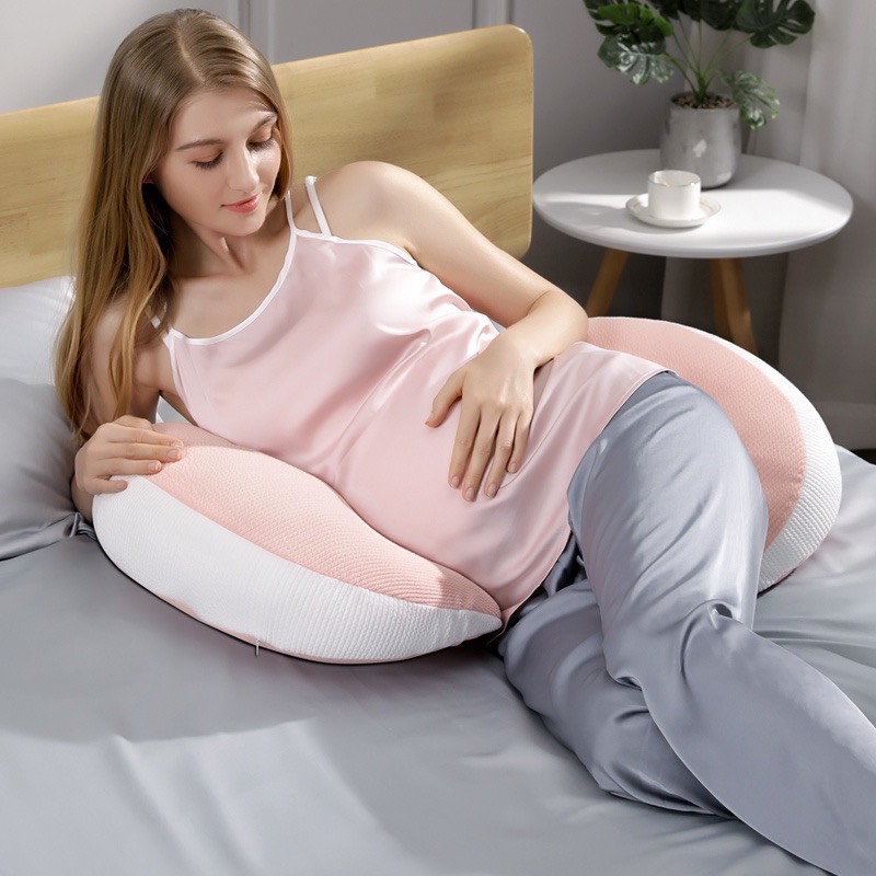 Mô tả Gối bà bầu cánh tiên cao cấp Kidsworld giảm tối đa đau lưng,tặng kèm gối phụ,hỗ trợ mẹ& bé ngủ ngon - 9