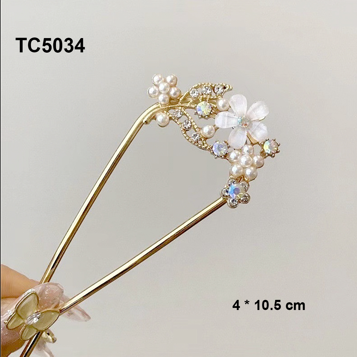 Mô tả GOTI Quà Tặng Cho Nữ Trâm Cài Kiểu Lược Cài Tóc Cô Dâu Đính Hoa Thanh Lịch Phong Cách Cổ Điển TC530 - 10