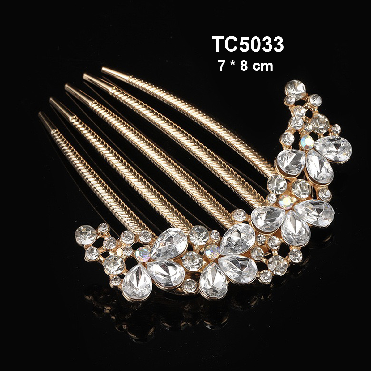 Mô tả GOTI Quà Tặng Cho Nữ Trâm Cài Kiểu Lược Cài Tóc Cô Dâu Đính Hoa Thanh Lịch Phong Cách Cổ Điển TC530 - 11