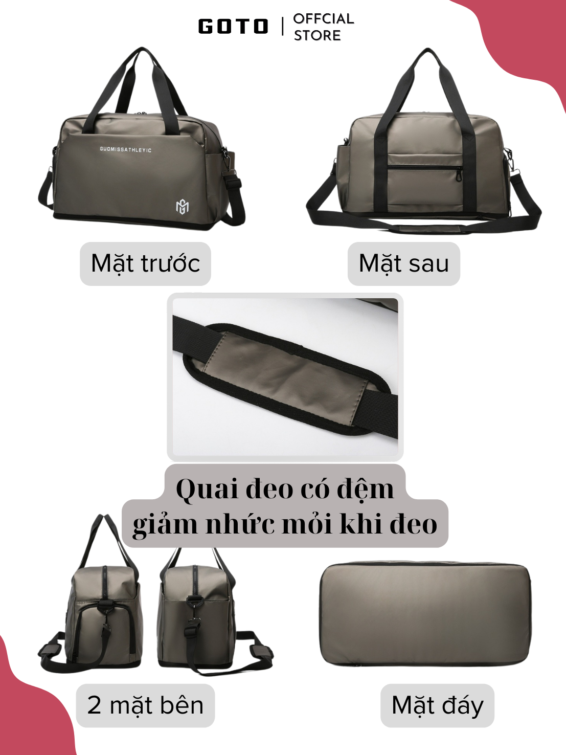 Túi du lịch cỡ lớn 2 tầng đa năng chính hãng GOTO - GT007 | Shopee Việt Nam