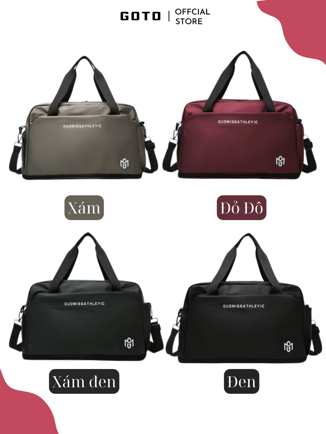 Túi du lịch cỡ lớn 2 tầng đa năng chính hãng GOTO - GT007 | Shopee Việt Nam