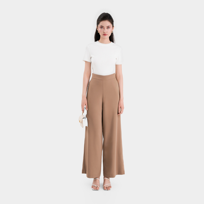 Mô tả Quần nữ MARC FASHION ống suông lưng cao dây kéo sau CBMH049721 - 7