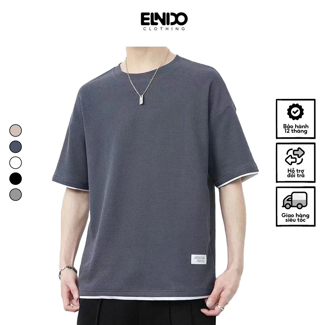Mô tả Bộ thể thao nam cộc tay thoáng mát năng động phong cách nam tính trẻ trung ELNIDO ED02 - 8