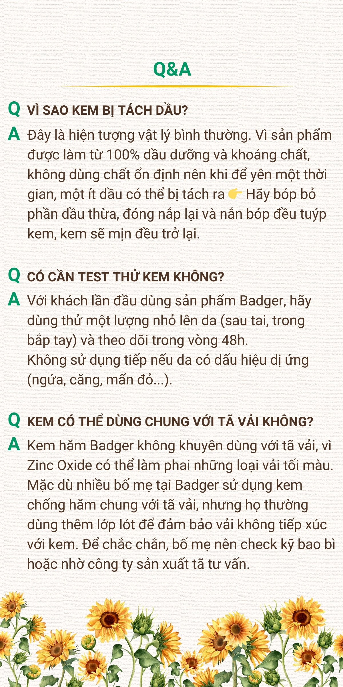 Mô tả Kem chống hăm tã cho bé BADGER Diaper Cream thành phần hữu cơ và khoáng chất an toàn cho mông trẻ sơ sinh 87mL - 5