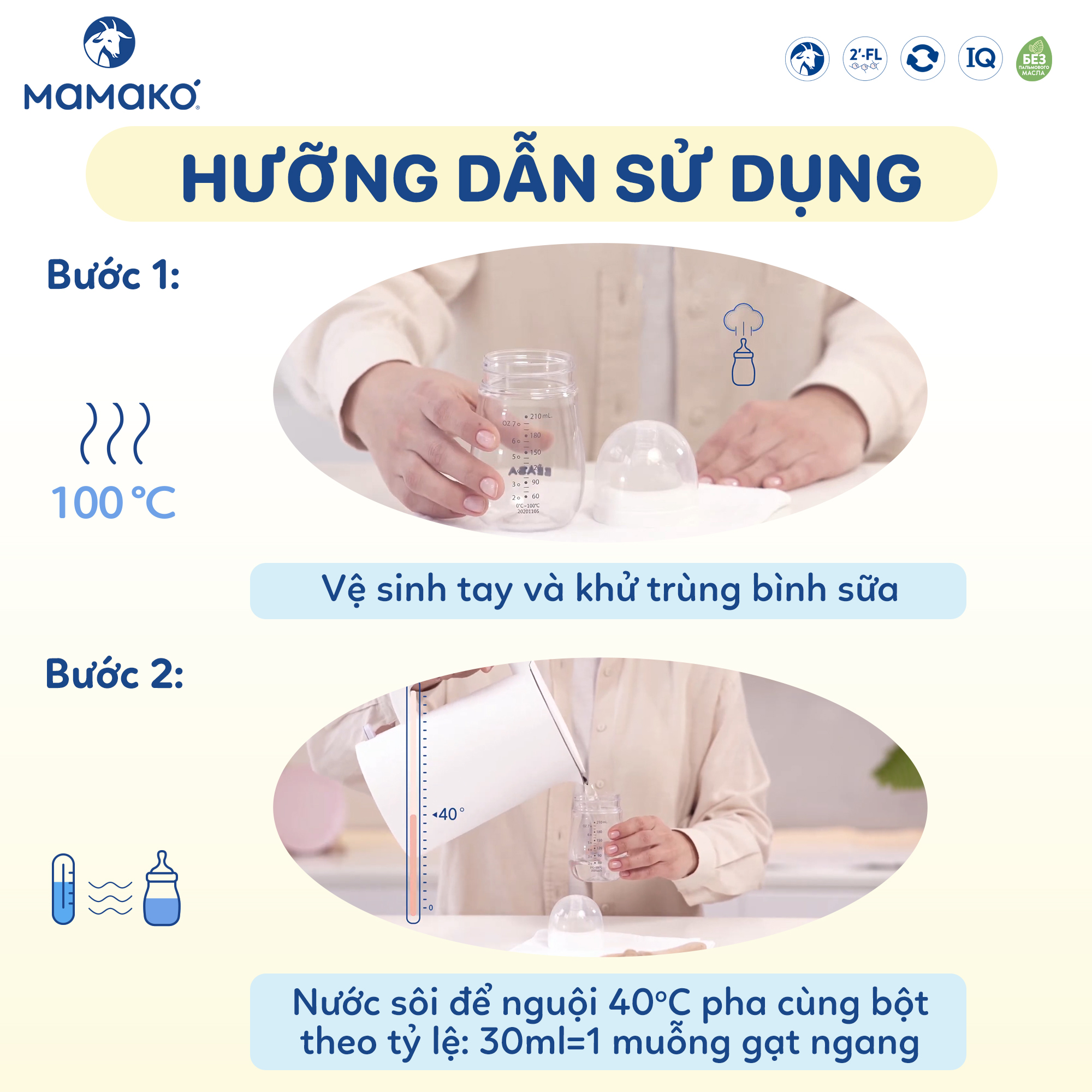 Mô tả Sữa Dê Công Thức MAMAKO Premium Nga Số 1 - 800g/400g tăng cường miễn dịch - 5