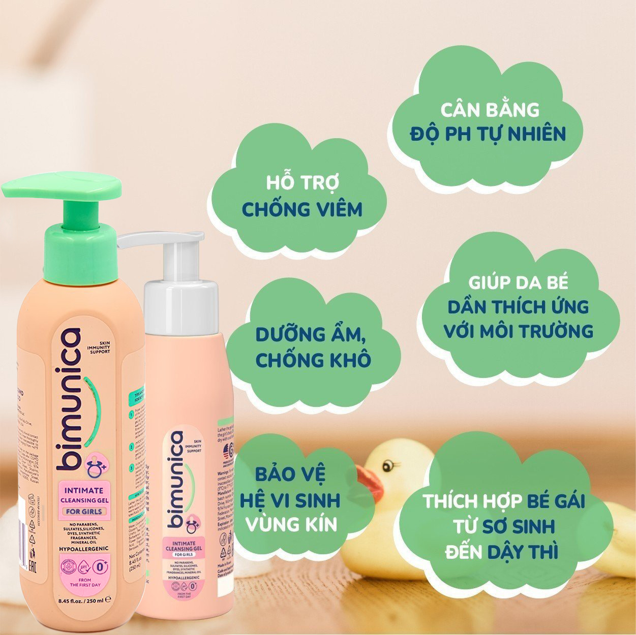 Mô tả Sữa Tắm Gội & Xịt Chống Hăm & Dung Dịch Vệ Sinh Bé Trai Gái - 2